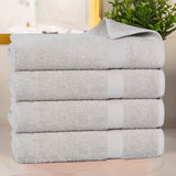 Cotton Highly Absorbent Eco-Friendly Quick Dry Bath Towel Set of 4 - Bath Towel by Superior Brand
