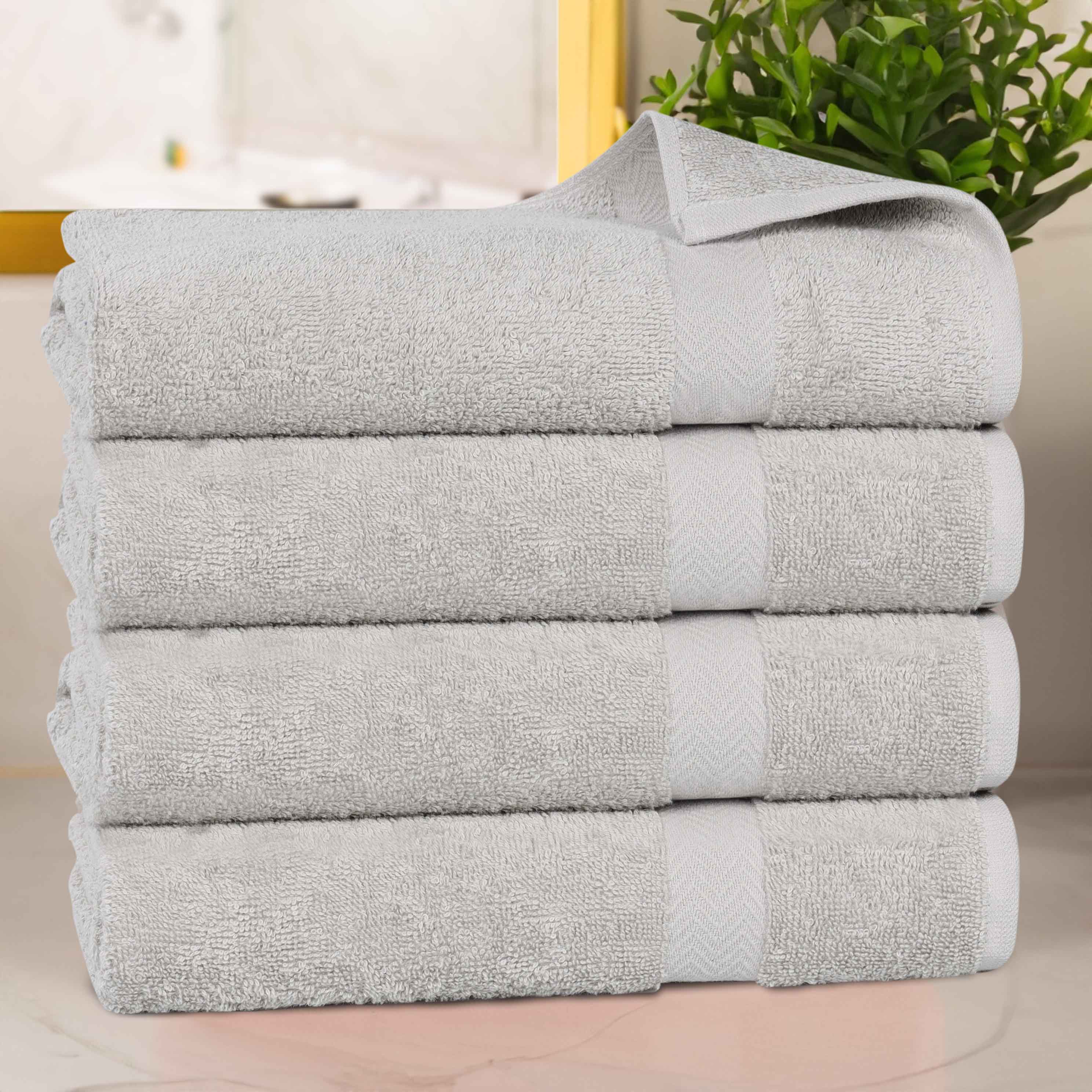 Cotton Highly Absorbent Eco-Friendly Quick Dry Bath Towel Set of 4 - Bath Towel by Superior Brand