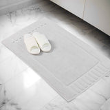 Leo Cotton Solid Modern Absorbent Heavy Washable Bath Mat Set of 2 - Bath Mats by Superior Brand