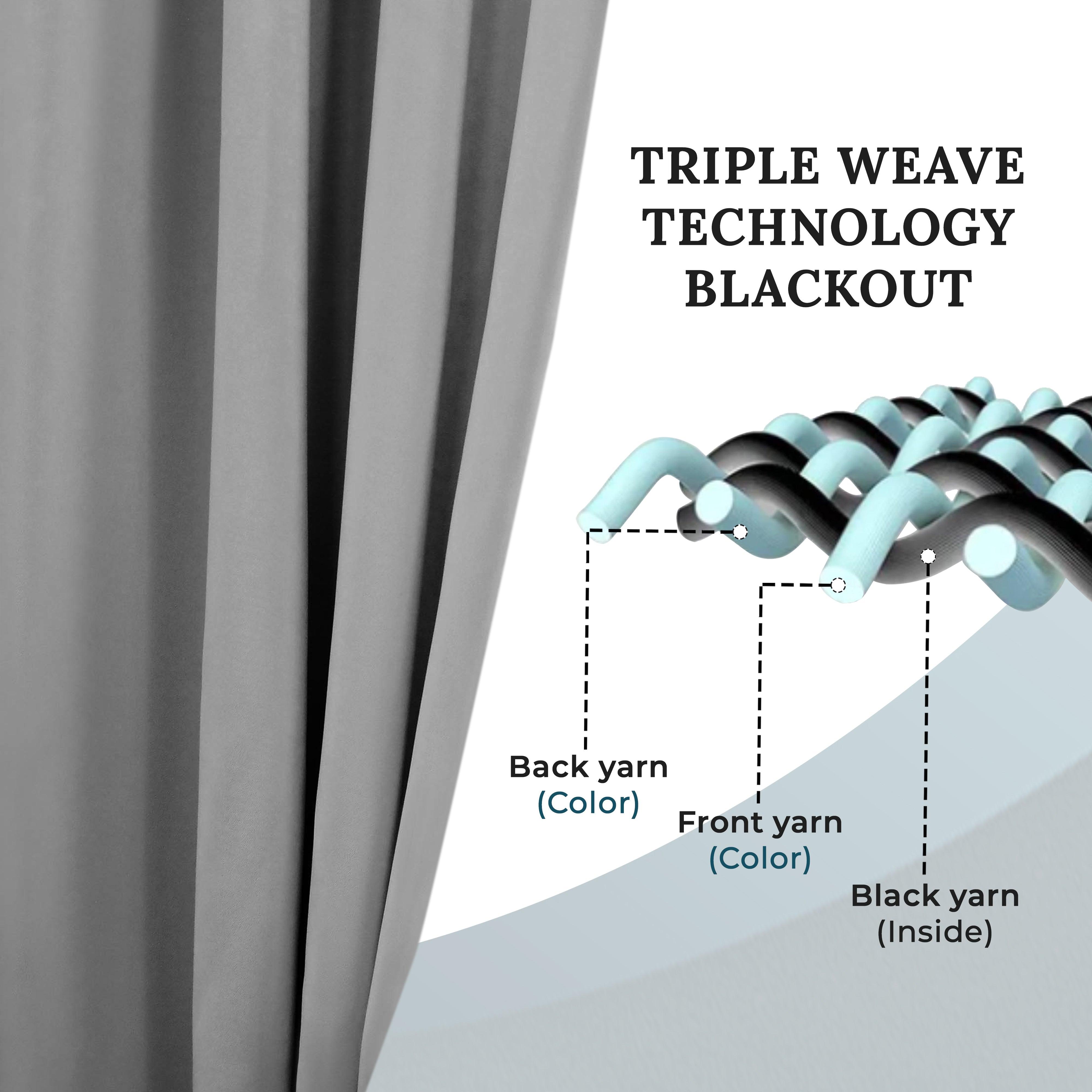 Solid Machine Washable Room Darkening Blackout Curtains, Set of 2 - Blackout Curtains by Superior Brand