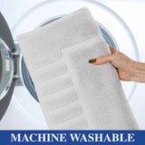 Leo Cotton Solid Modern Absorbent Heavy Washable Bath Mat Set of 2 - Bath Mats by Superior Brand