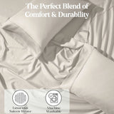 1200 Thread Count Cotton Rich Bed Sheet Set Solid Deep Pocket - Sheet Set by Superior Brand