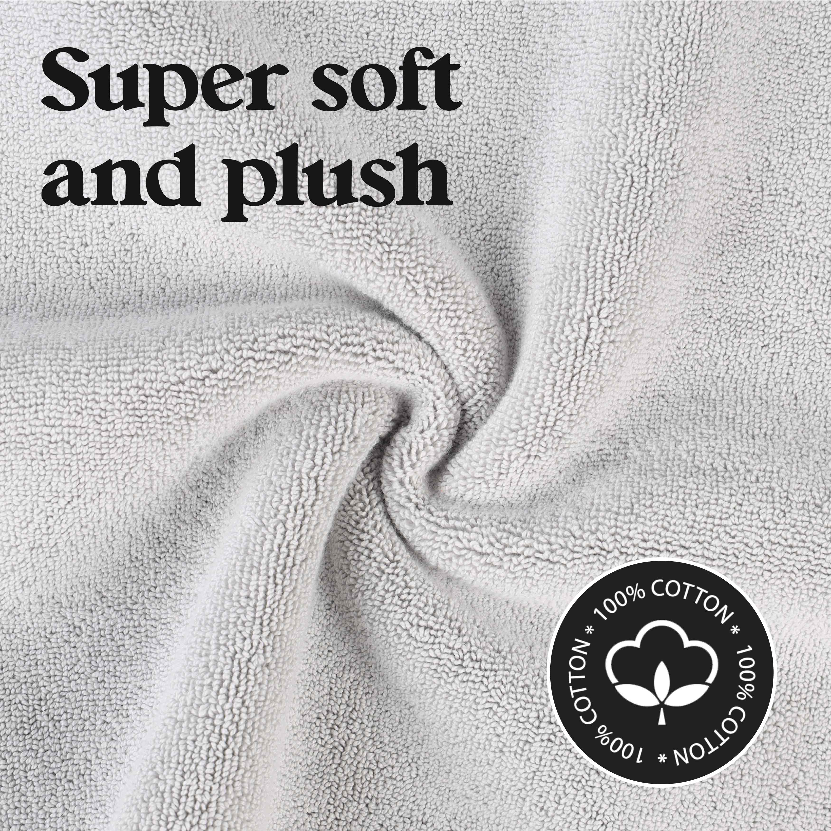 Leo Cotton Solid Modern Absorbent Heavy Washable Bath Mat Set of 2 - Bath Mats by Superior Brand