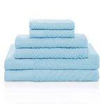 Egyptian Cotton Basketweave Towel Set 6 Piece - Egyptian Cotton Towel Set by Superior Brand