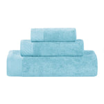 Egyptian Cotton Basketweave Solid Towel Set 3 Piece - Egyptian Cotton Towel Set by Superior Brand