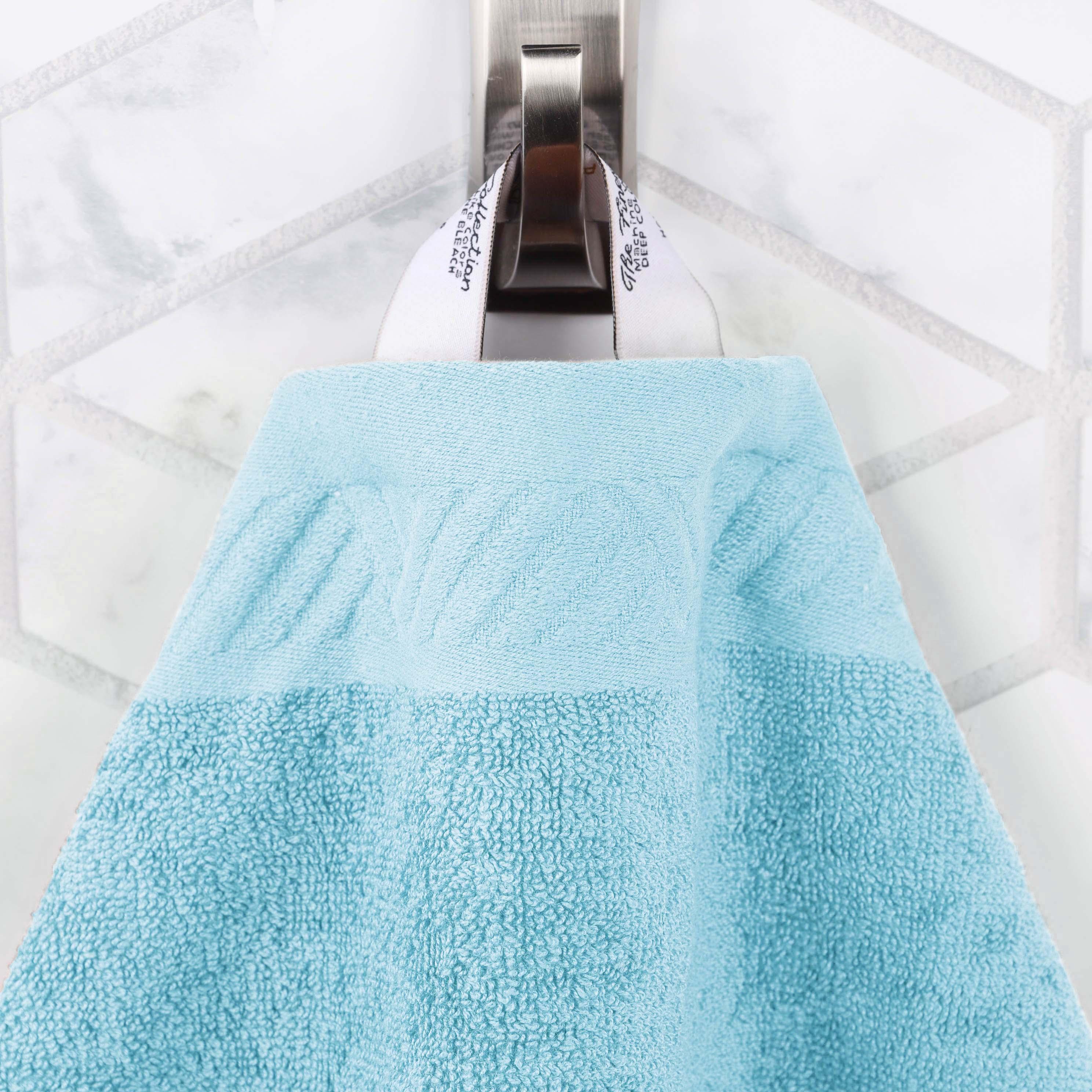 Egyptian Cotton Basketweave Solid Towel Set 3 Piece - Egyptian Cotton Towel Set by Superior Brand