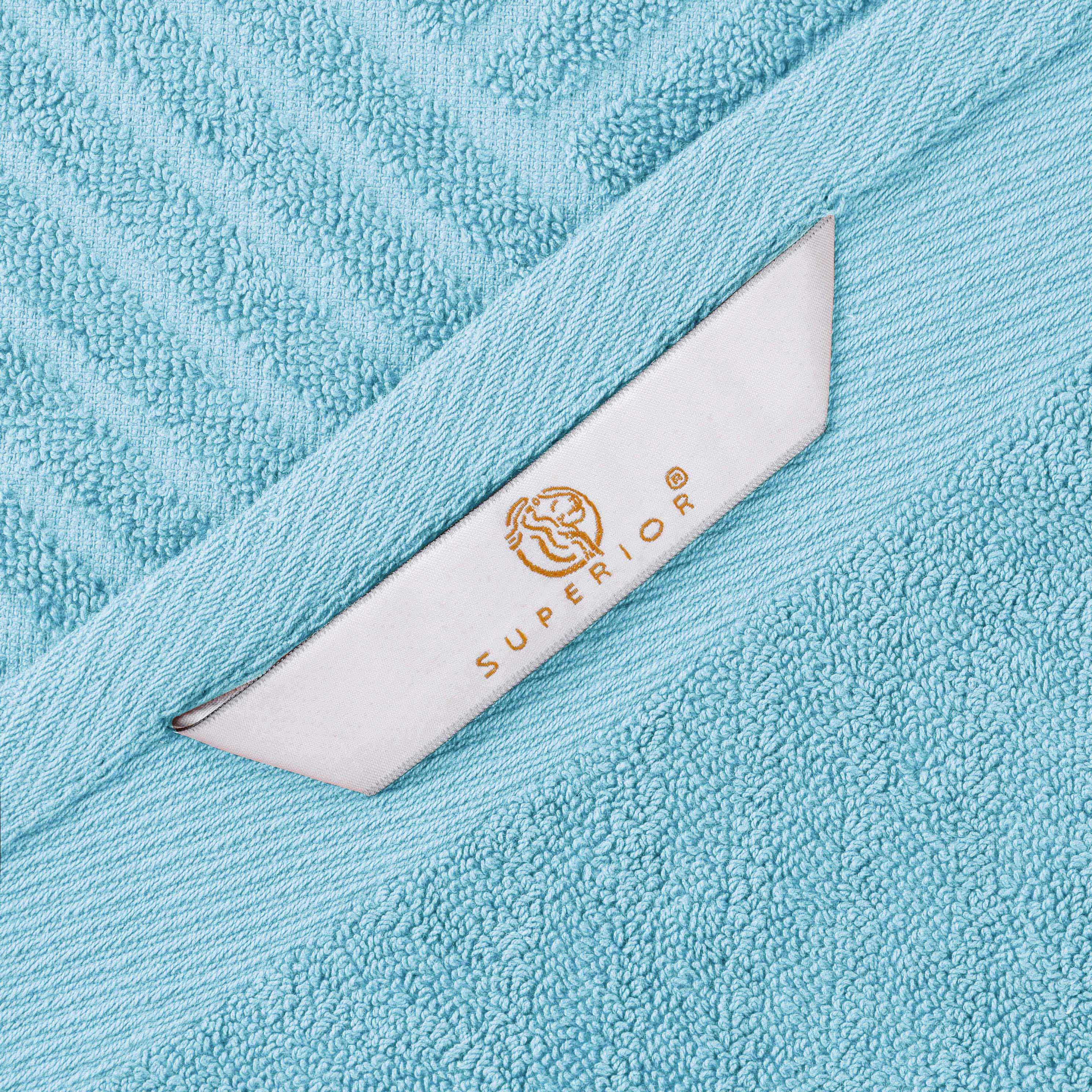 Egyptian Cotton Basketweave Towel Set 6 Piece - Egyptian Cotton Towel Set by Superior Brand
