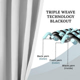 Solid Machine Washable Room Darkening Blackout Curtains, Set of 2 - Blackout Curtains by Superior Brand