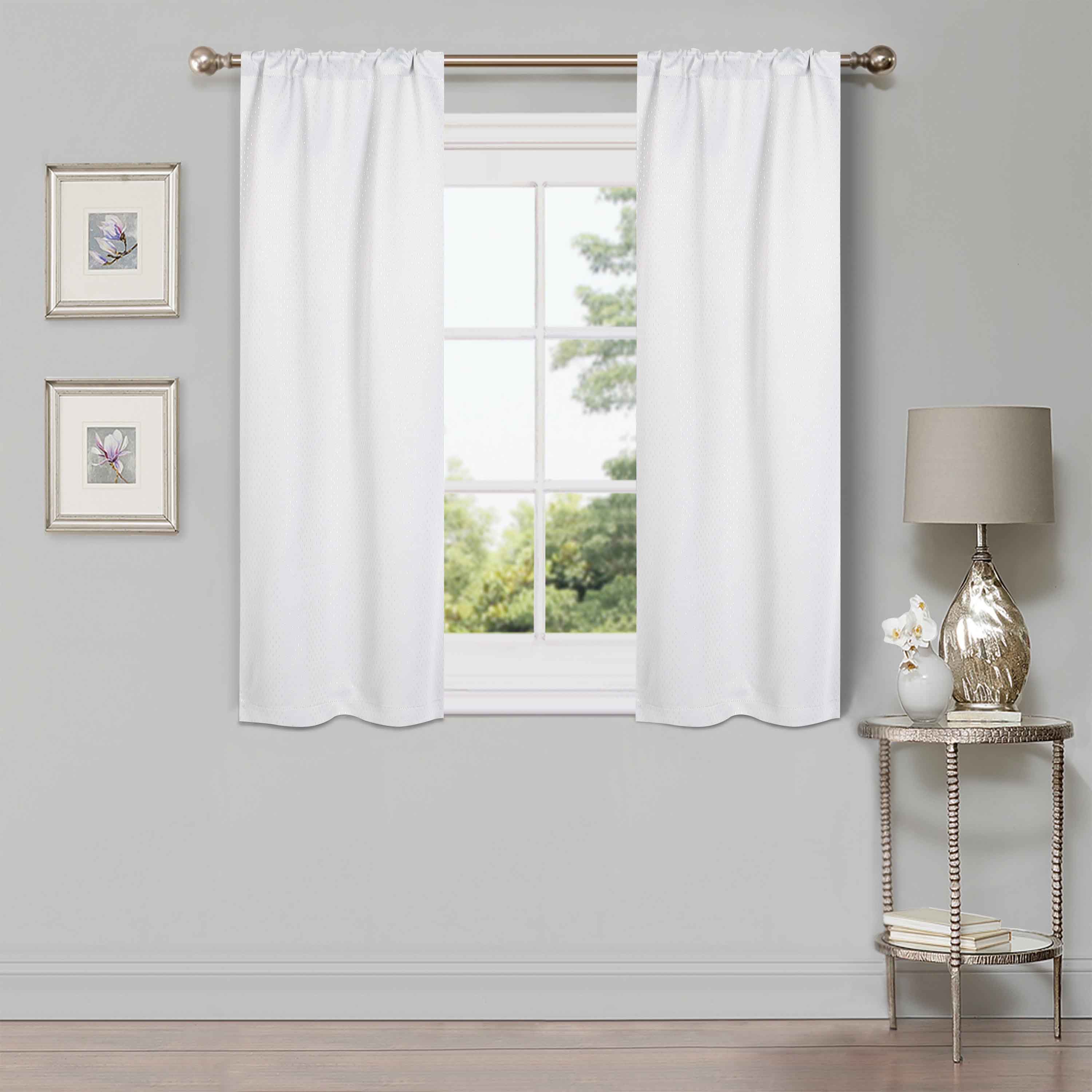 Modern Shimmer Washable Room Darkening Blackout Curtains, Set of 2 - Blackout Curtains by Superior Brand