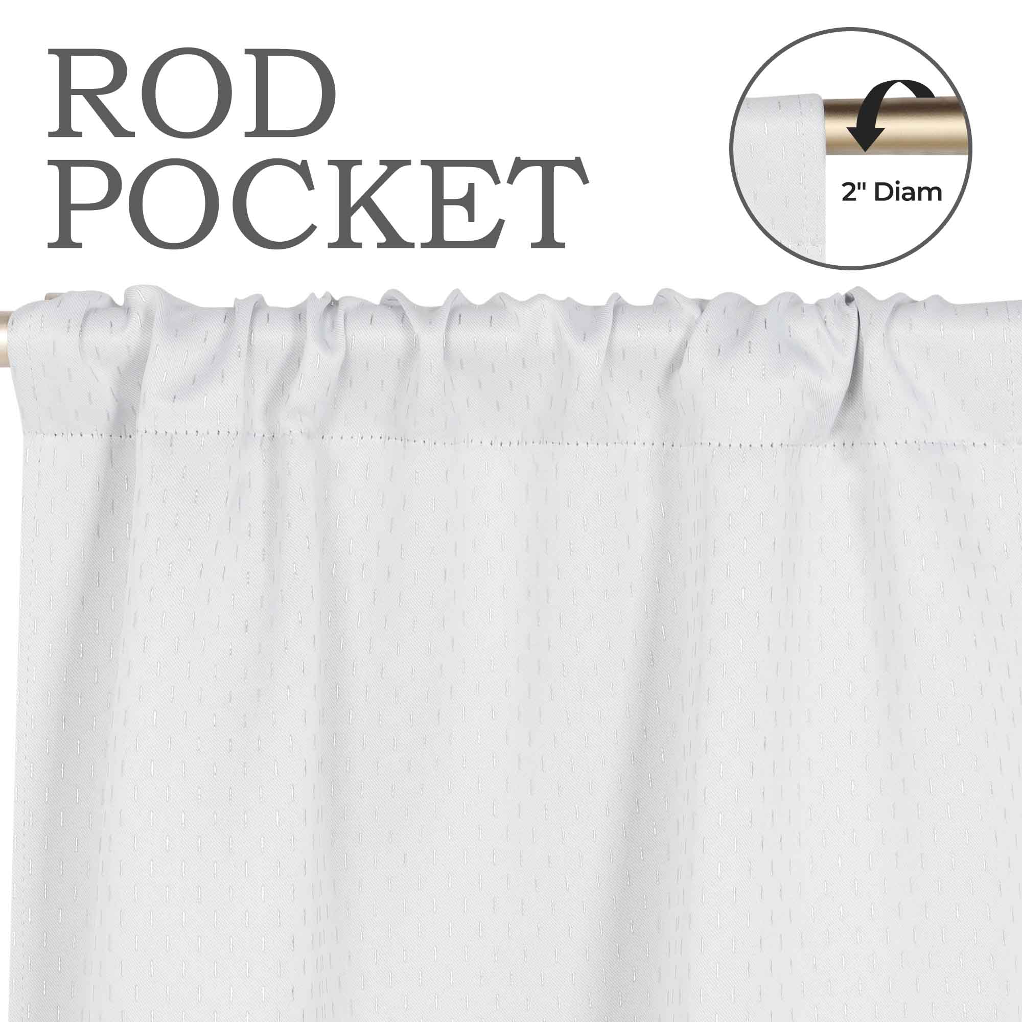 Modern Shimmer Washable Room Darkening Blackout Curtains, Set of 2 - Blackout Curtains by Superior Brand