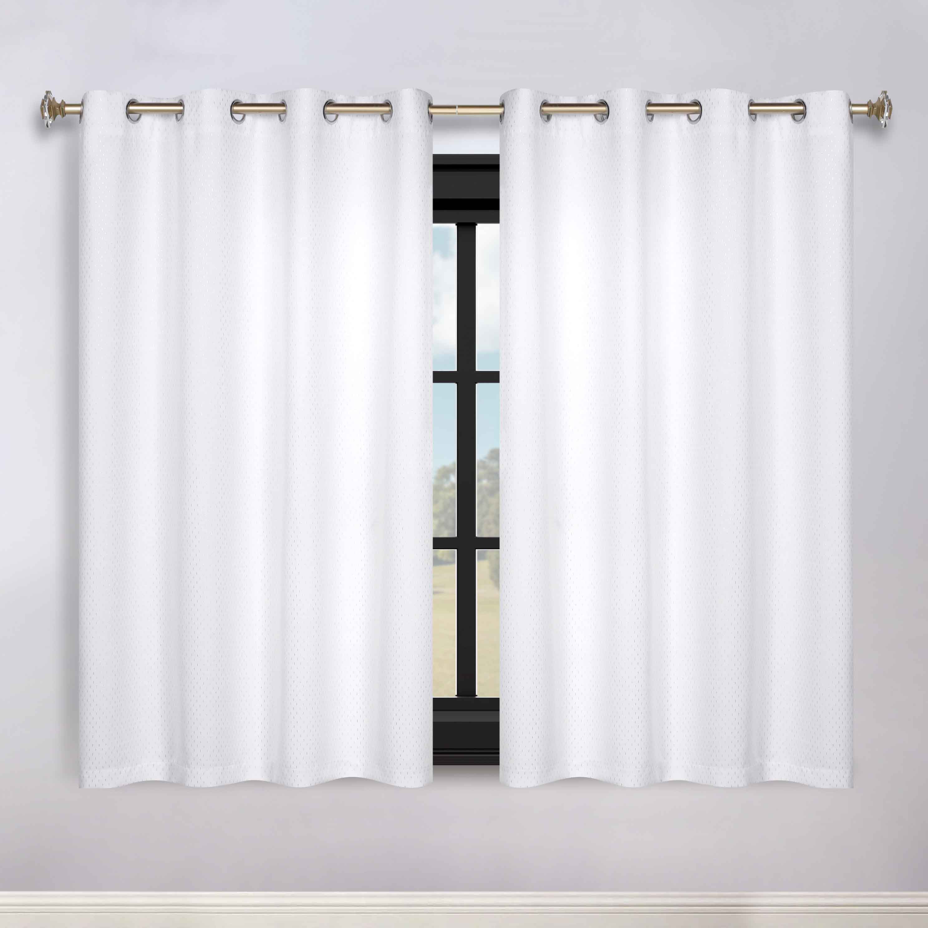 Modern Shimmer Washable Room Darkening Blackout Curtains, Set of 2 - Blackout Curtains by Superior Brand