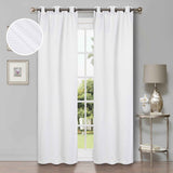Modern Shimmer Washable Room Darkening Blackout Curtains, Set of 2 - Blackout Curtains by Superior Brand