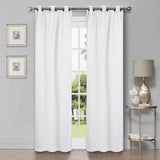 Modern Shimmer Washable Room Darkening Blackout Curtains, Set of 2 - Blackout Curtains by Superior Brand