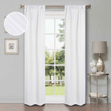 Modern Shimmer Washable Room Darkening Blackout Curtains, Set of 2 - Blackout Curtains by Superior Brand