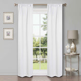 Modern Shimmer Washable Room Darkening Blackout Curtains, Set of 2 - Blackout Curtains by Superior Brand