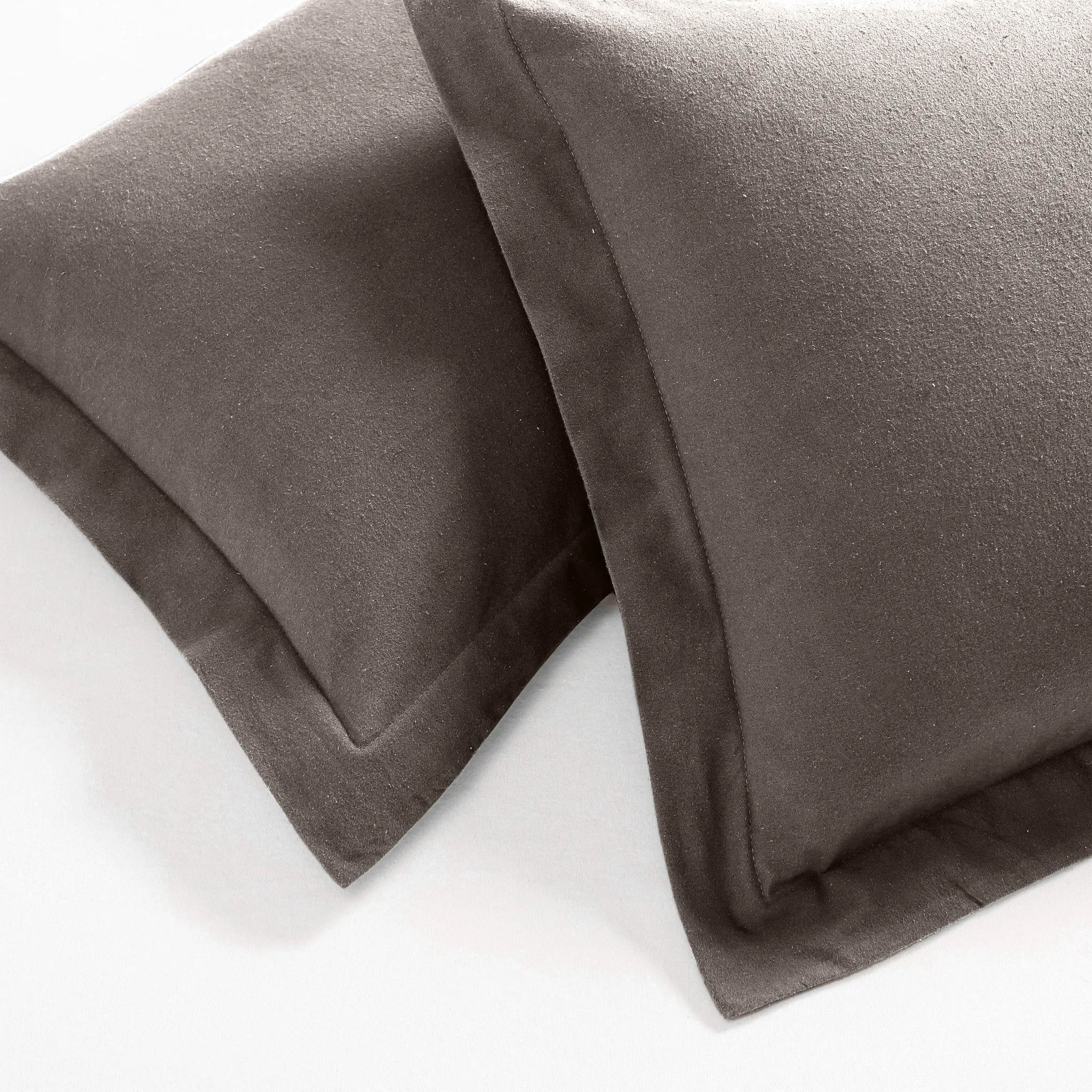 Flannel Cotton Modern Solid Fuzzy Duvet Cover Set With Pillow Shams - Duvet Cover Set by Superior Brand