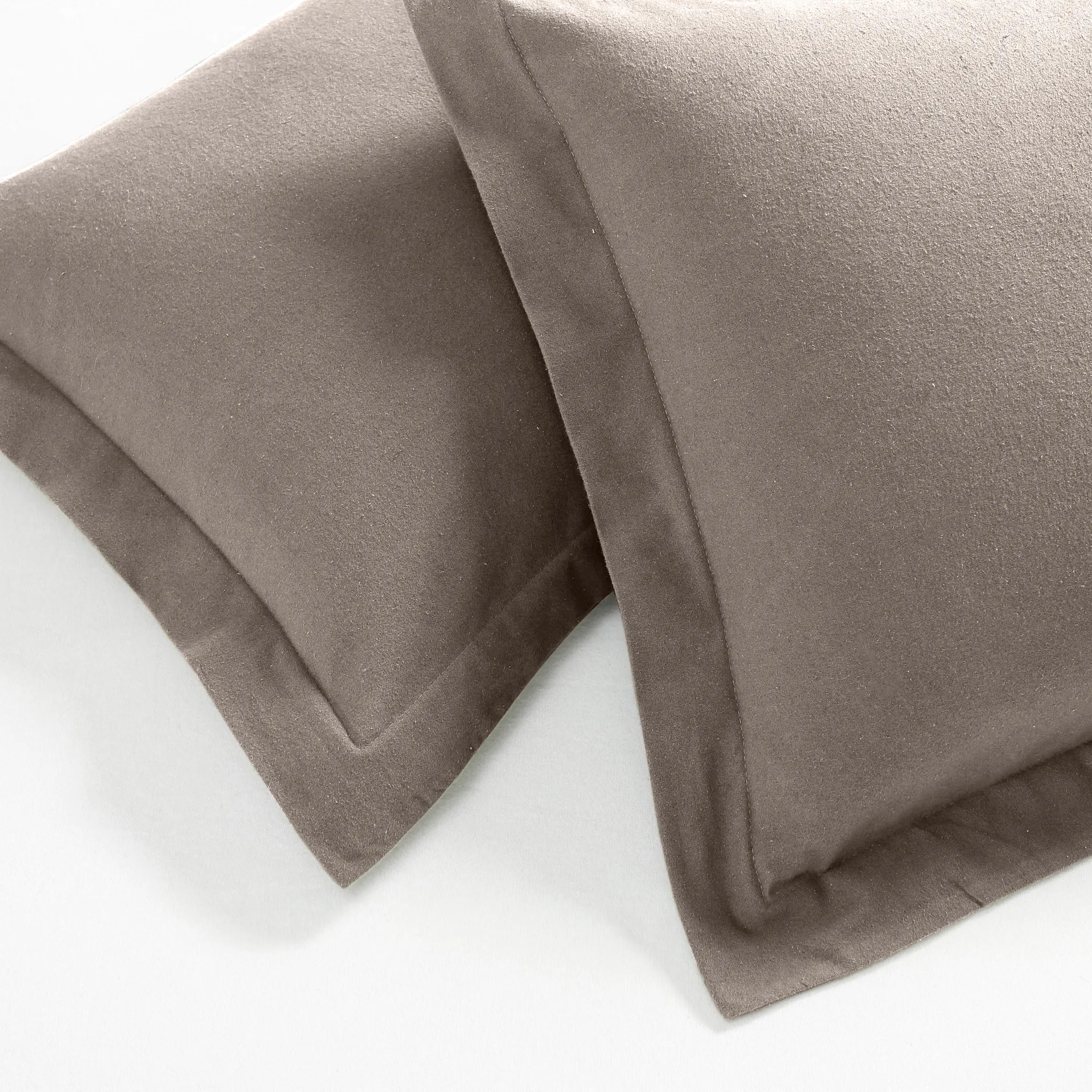 Flannel Cotton Modern Solid Fuzzy Duvet Cover Set With Pillow Shams - Duvet Cover Set by Superior Brand