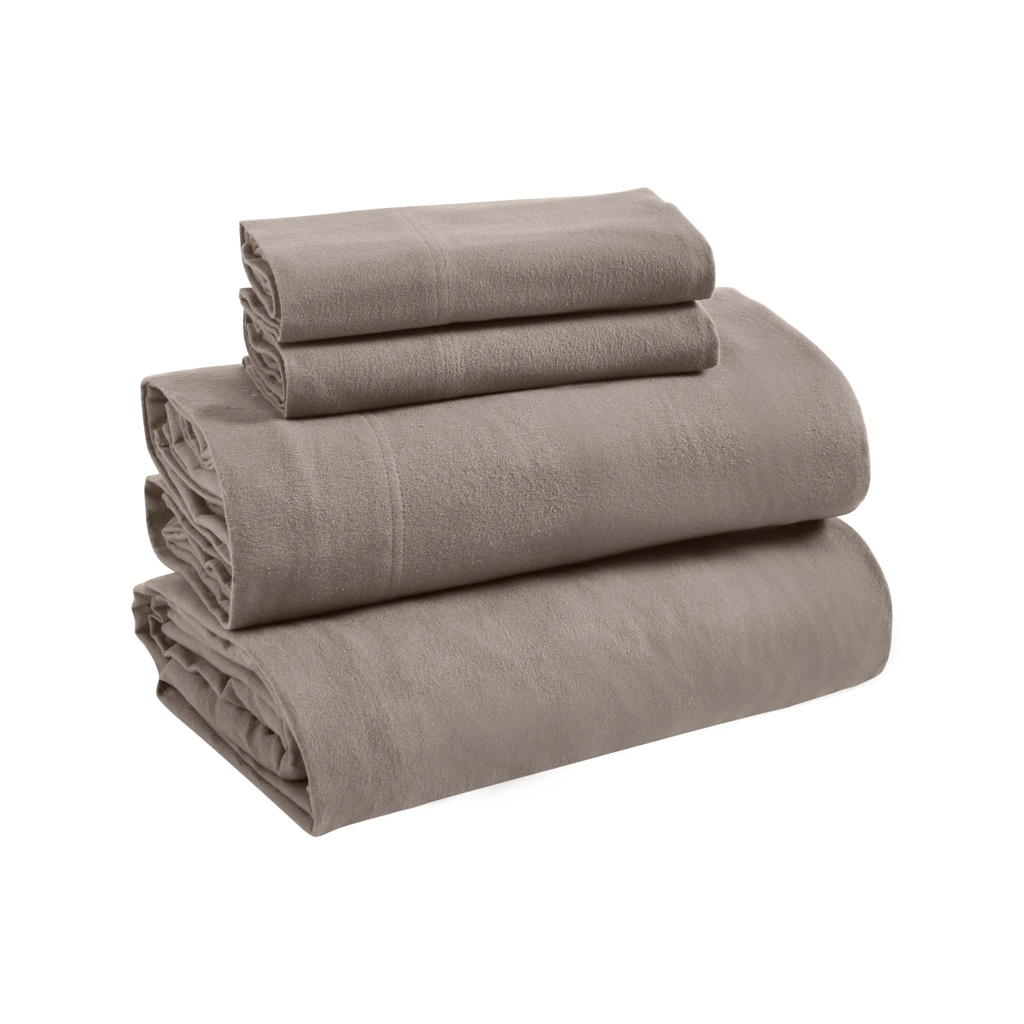 100% Cotton Flannel Solid Deep Pocket Bed Sheet Set - Sheet Set by Superior Brand