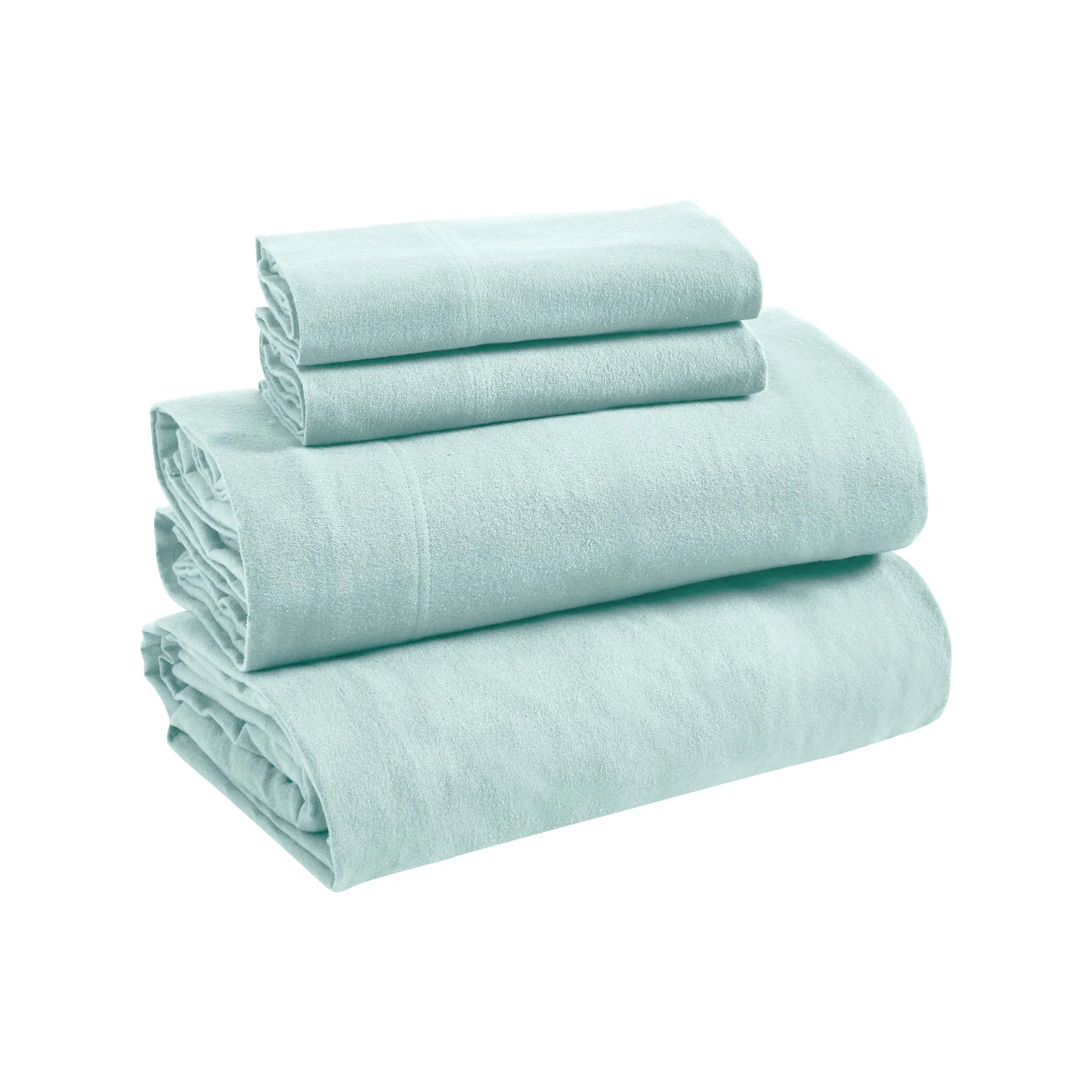 100% Cotton Flannel Solid Deep Pocket Bed Sheet Set - Sheet Set by Superior Brand