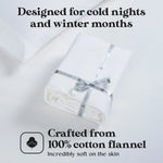 100% Cotton Flannel Sheets Set - Solid Deep Pocket Bed Sheet Set - Sheet Set by Superior Brand