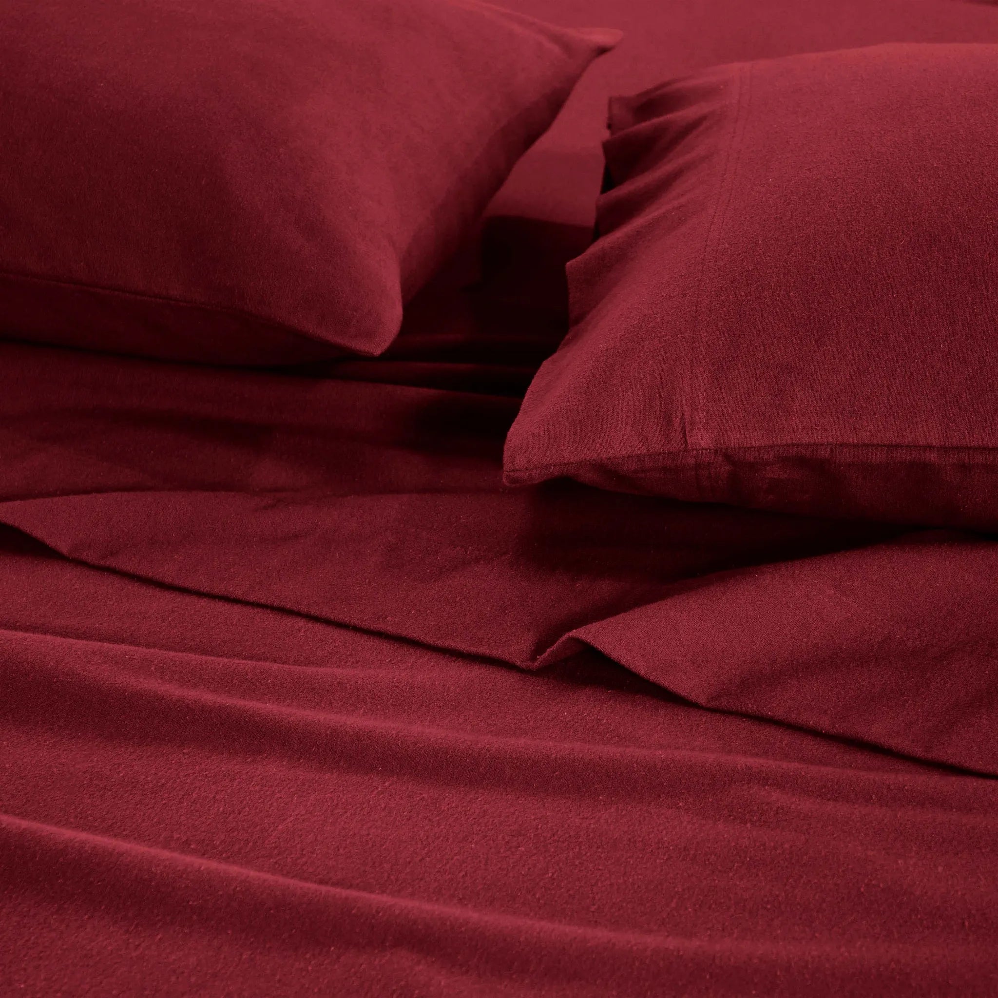 100% Cotton Flannel Solid Deep Pocket Bed Sheet Set - Sheet Set by Superior Brand