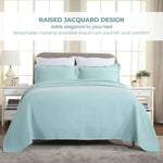Lightweight Cotton Bedspread Sets 3-Piece Diamond Jacquard Matelassé - Bedspread by Superior Brand