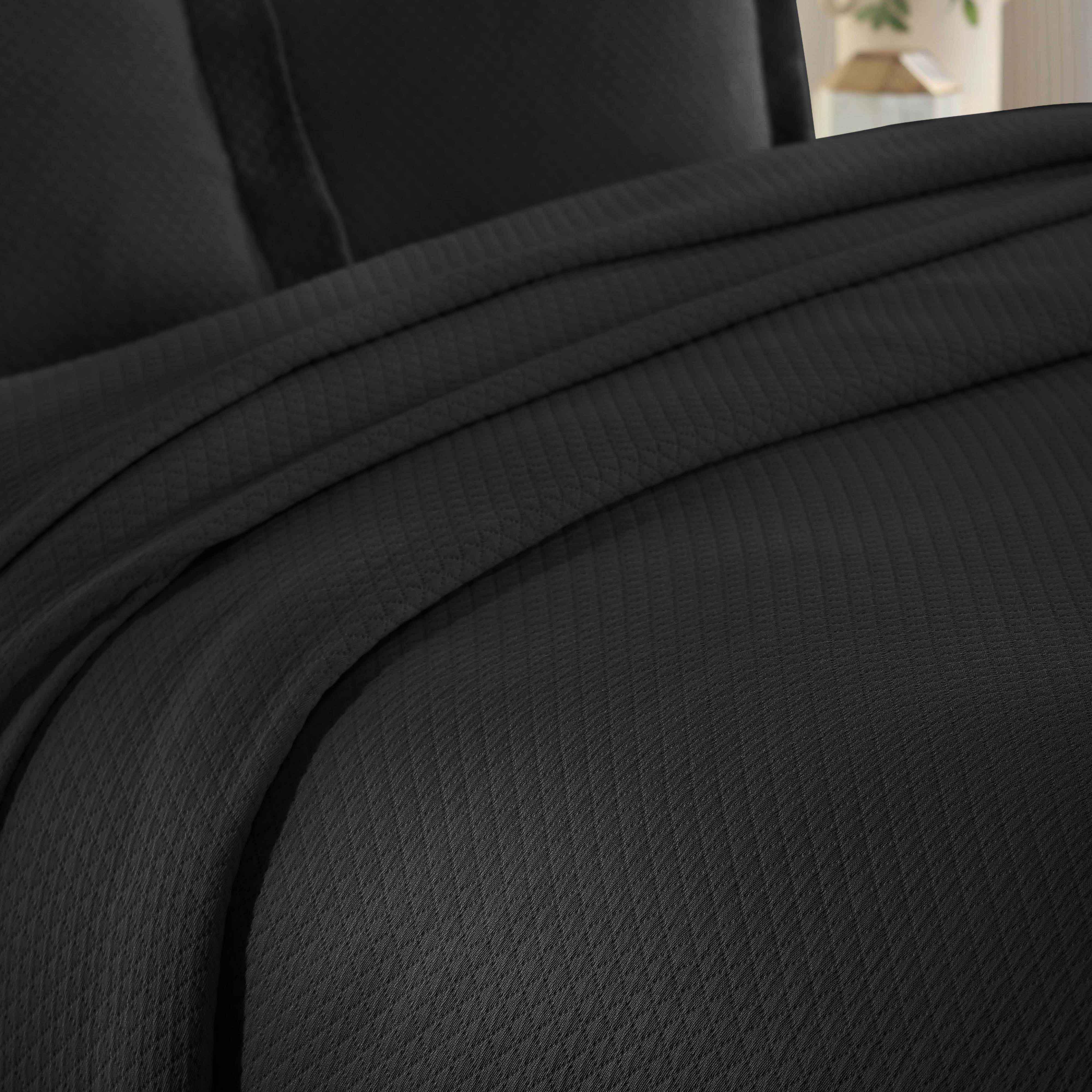 Lightweight Cotton Bedspread Sets 3-Piece Diamond Jacquard Matelassé - Bedspread by Superior Brand