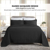 Lightweight Cotton Bedspread Sets 3-Piece Diamond Jacquard Matelassé - Bedspread by Superior Brand