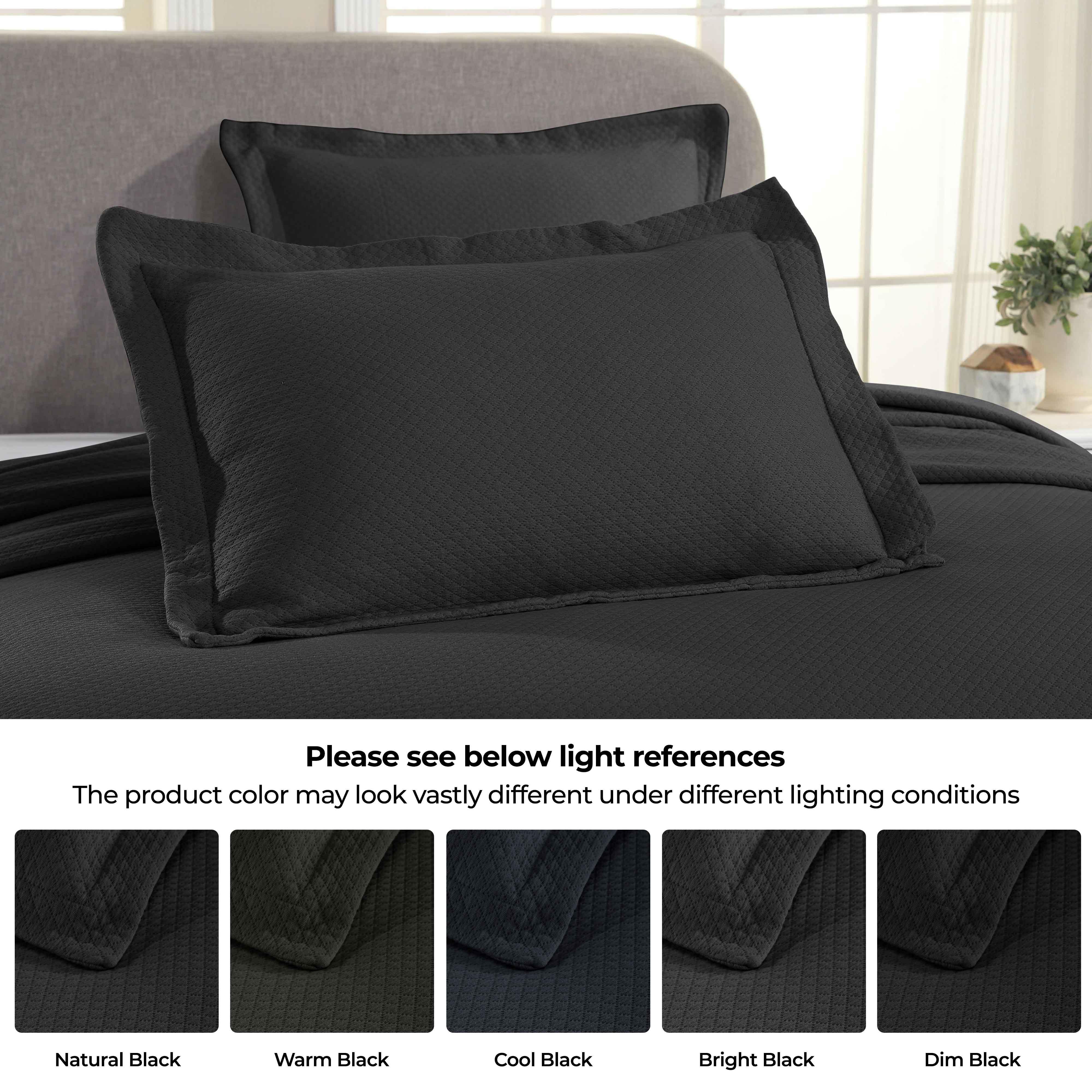 Lightweight Cotton Bedspread Sets 3-Piece Diamond Jacquard Matelassé - Bedspread by Superior Brand