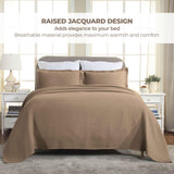 Lightweight Cotton Bedspread Sets 3-Piece Diamond Jacquard Matelassé - Bedspread by Superior Brand