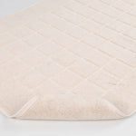 Nora Cotton Solid Absorbent Thick Checkered Washable Bath Mat Set of 2 - Bath Mats by Superior Brand