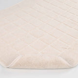 Nora Cotton Solid Absorbent Thick Checkered Washable Bath Mat Set of 2 - Bath Mats by Superior Brand