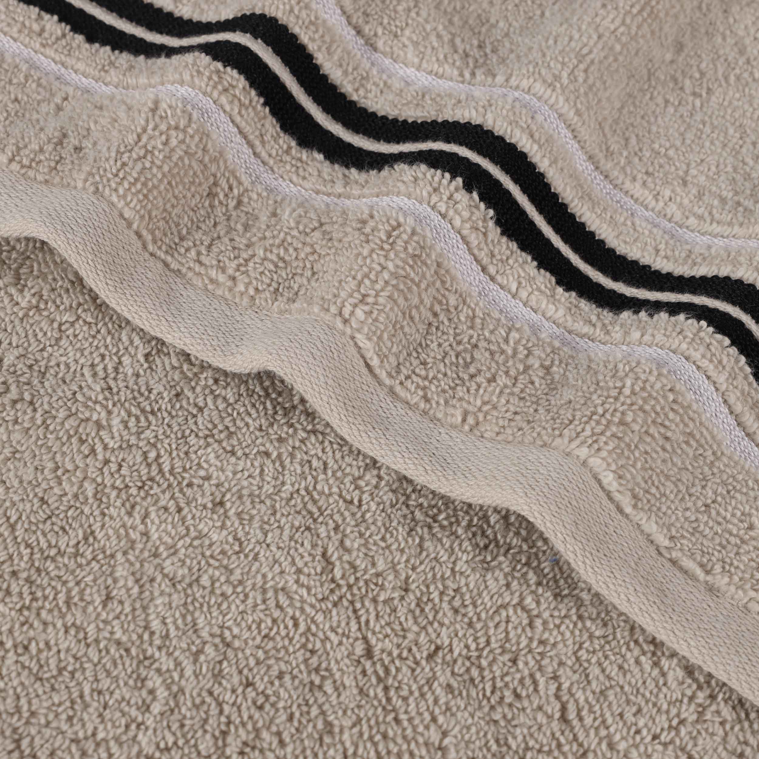 Sadie Zero Twist Cotton Solid and Jacquard Floral 6 Piece Towel Set - Towel Set by Superior Brand