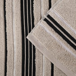 Sadie Zero Twist Cotton Solid and Jacquard Floral 8 Piece Towel Set - Towel Set by Superior Brand