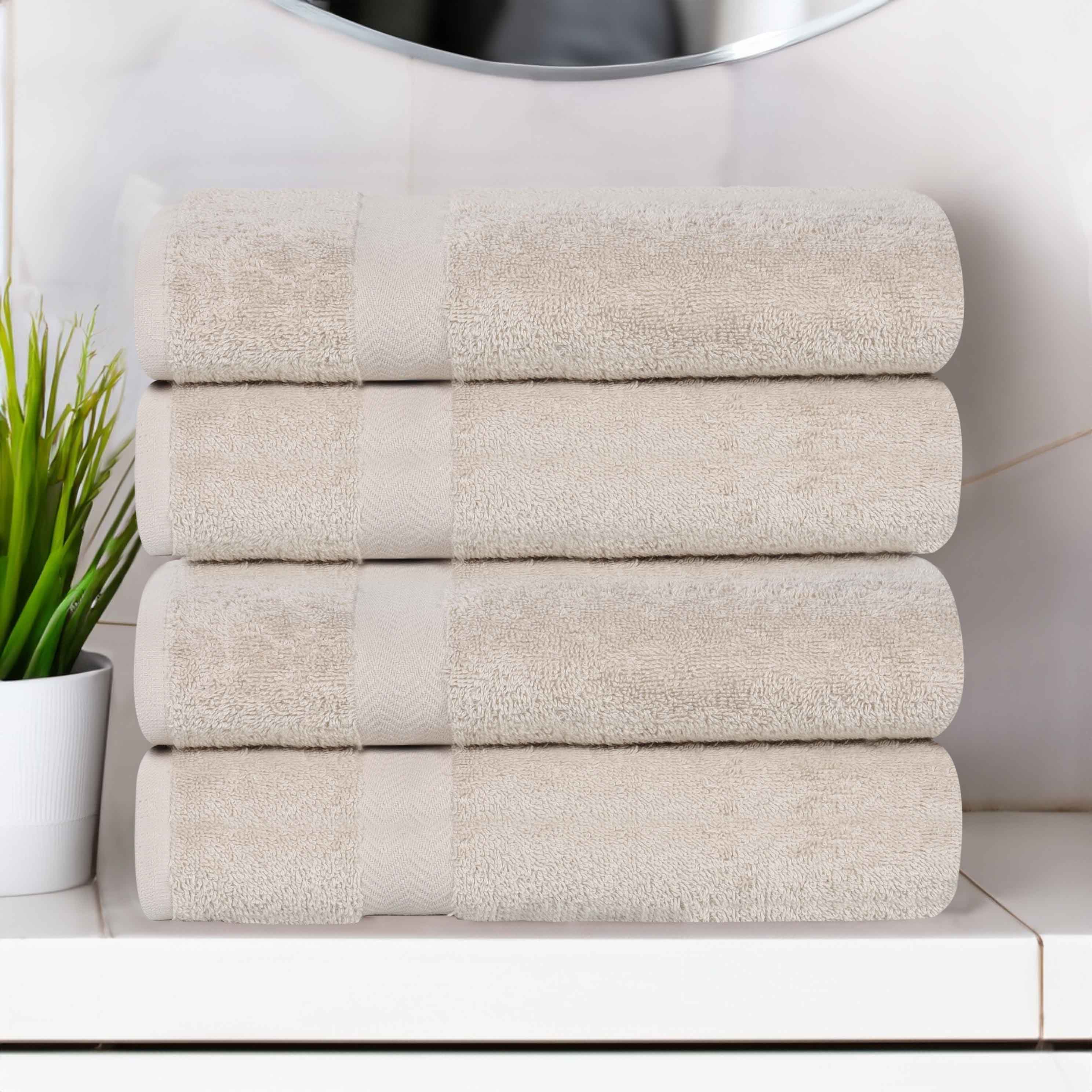 Cotton Highly Absorbent Eco-Friendly Quick Dry Bath Towel Set of 4 - Bath Towel by Superior Brand