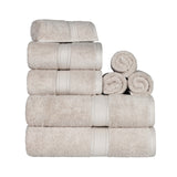 Madison Egyptian Cotton Plush Heavyweight 8 Piece Towel Set - Egyptian Cotton Towel Set by Superior Brand