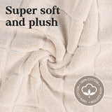 Nora Cotton Solid Absorbent Thick Checkered Washable Bath Mat Set of 2 - Bath Mats by Superior Brand