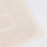Nora Cotton Solid Absorbent Thick Checkered Washable Bath Mat Set of 2 - Bath Mats by Superior Brand