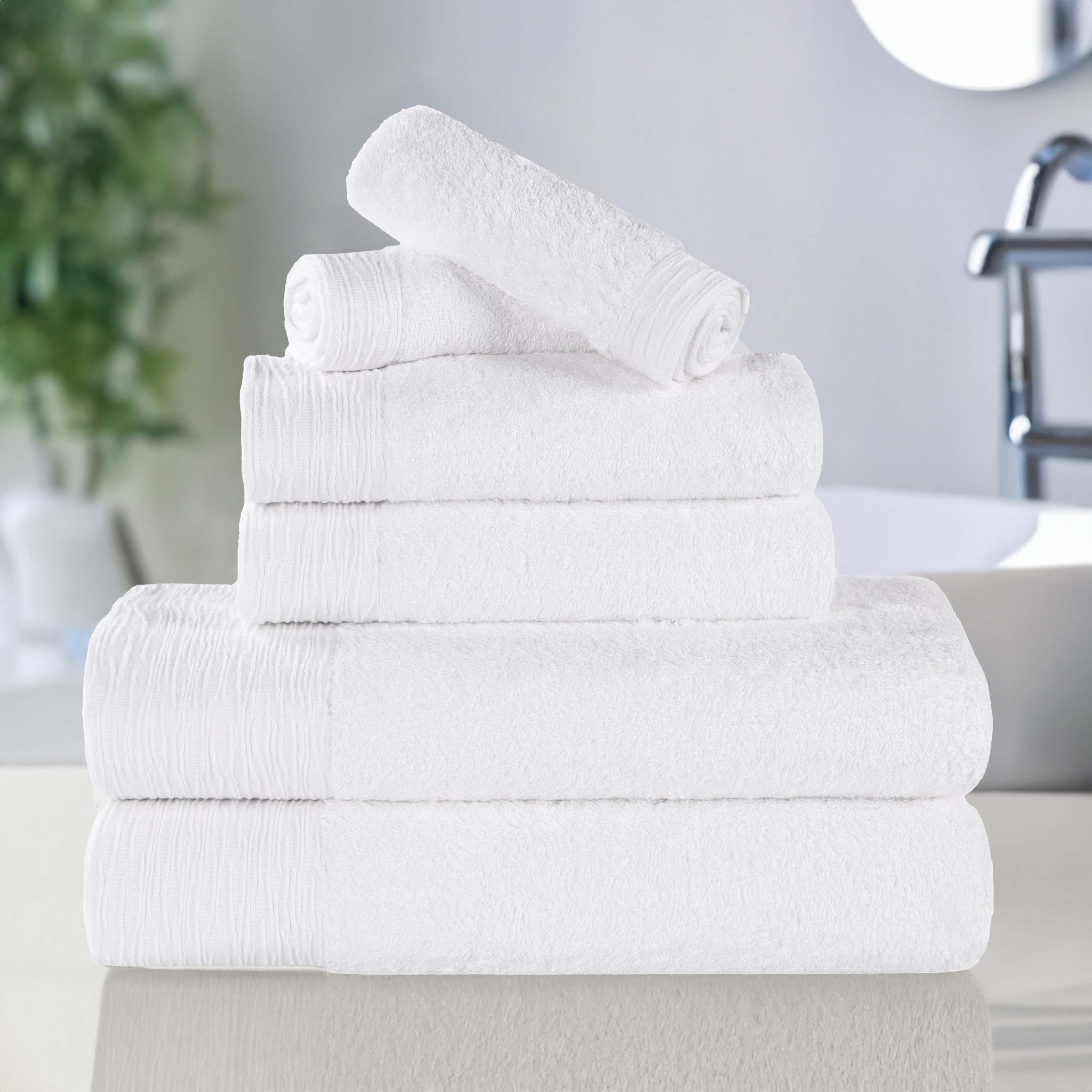 Rayon from Bamboo Eco-Friendly Fluffy Soft Solid 6 Piece Towel Set - Towel Set by Superior
