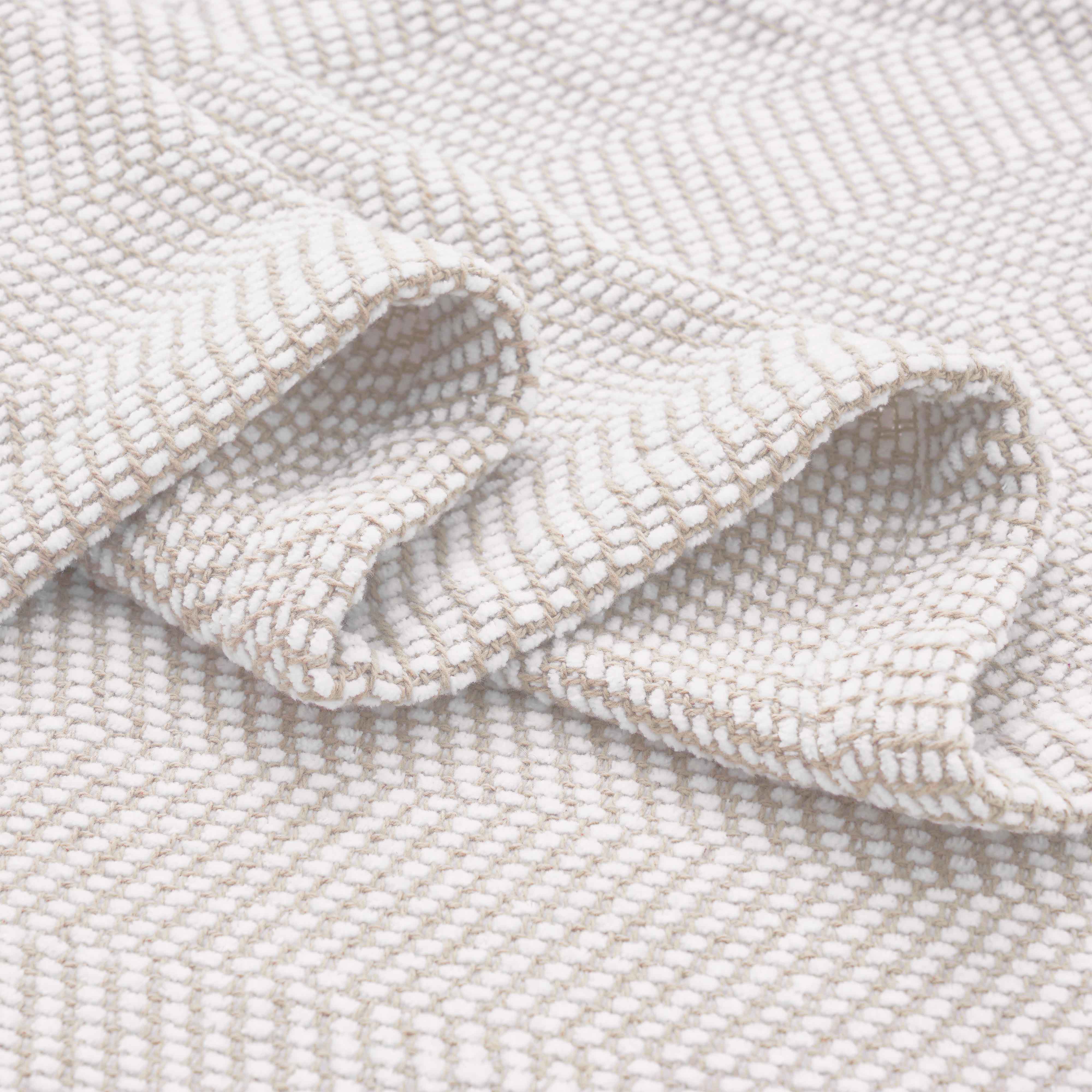 Maya Chenille Herringbone Soft Textured Medium Weight Cotton Blanket - Blanket by Superior Brand