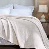 Maya Chenille Herringbone Soft Textured Medium Weight Cotton Blanket - Blanket by Superior Brand
