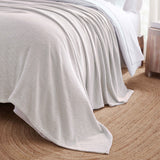 Maya Chenille Herringbone Soft Textured Medium Weight Cotton Blanket - Blanket by Superior Brand