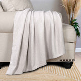 Maya Chenille Herringbone Soft Textured Medium Weight Cotton Blanket - Blanket by Superior Brand