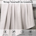 Maya Chenille Herringbone Soft Textured Medium Weight Cotton Blanket - Blanket by Superior Brand