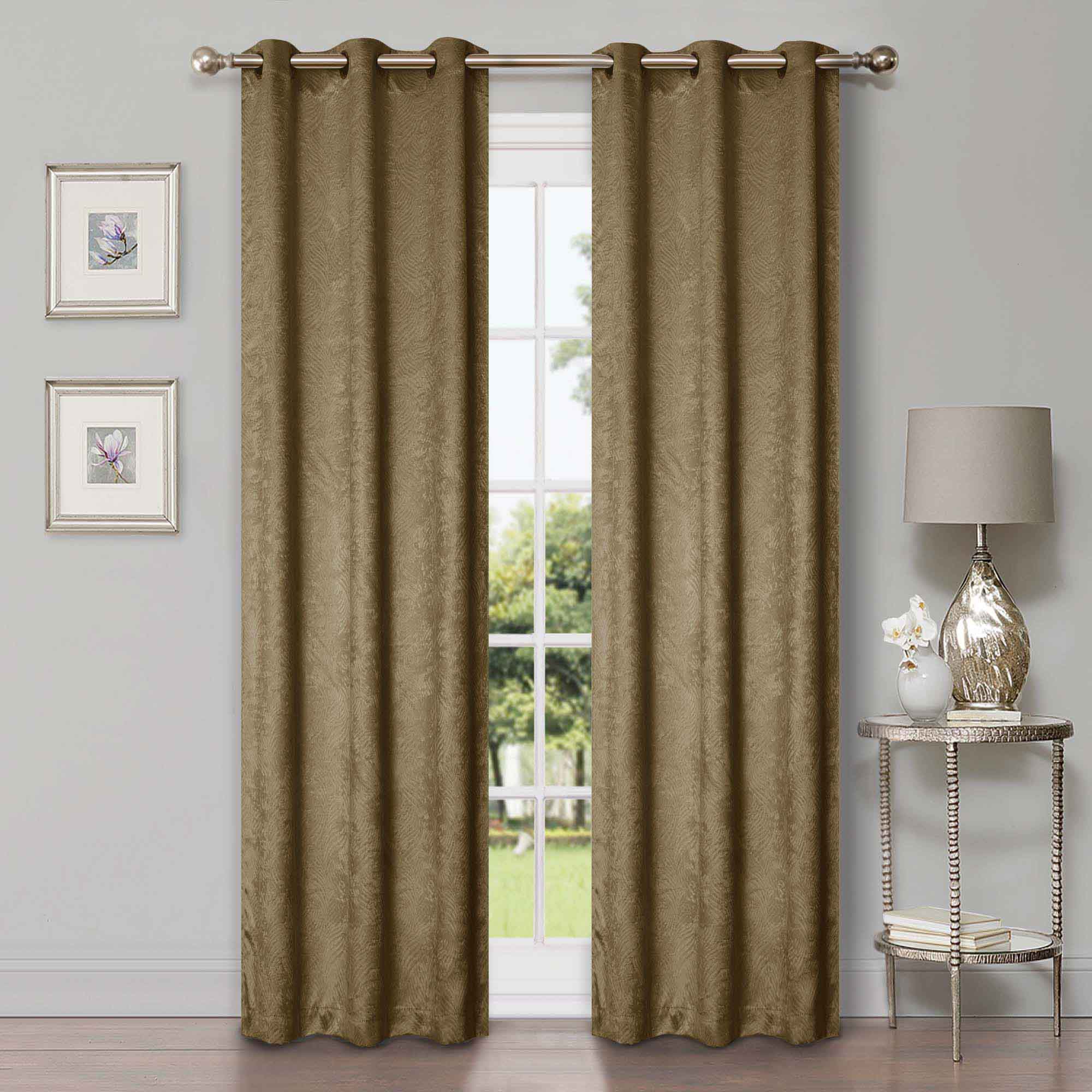 Waverly Geometric Washable Room Darkening Blackout Curtains, Set of 2 - Blackout Curtains by Superior Brand