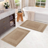 Egyptian Cotton Greek Key Infinity Border Bath Mat Set of 2 - Bath Mats by Superior Brand
