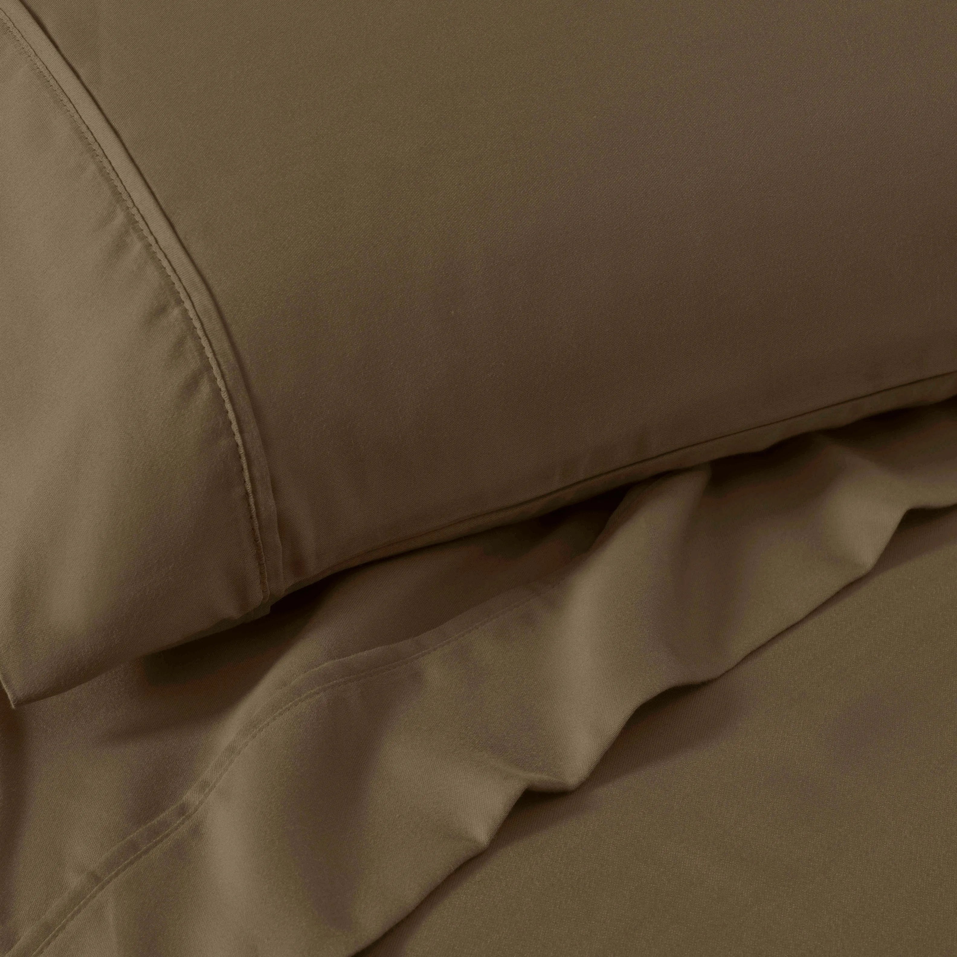 1200 Thread Count Cotton Rich Bed Sheet Set Solid Deep Pocket - Sheet Set by Superior Brand