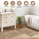 Egyptian Cotton Greek Key Infinity Border Bath Mat Set of 2 - Bath Mats by Superior Brand
