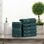 Egyptian Cotton Madison Face Towel Set of 6 - Egyptian Cotton Face Towel by Superior Brand