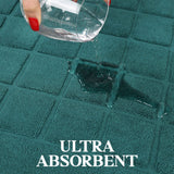 Nora Cotton Solid Absorbent Thick Checkered Washable Bath Mat Set of 2 - Bath Mats by Superior Brand